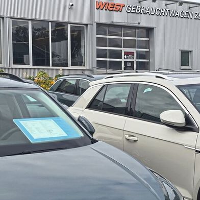 Im Gebrauchtwagenzentrum der Wiest Group in Darmstadt werden pro Jahr 1.400 bis 1.500 Fahrzeuge durchgeschleust – abseits des regulären Werkstattbetriebs. (Bild: Patrick Schweizer)