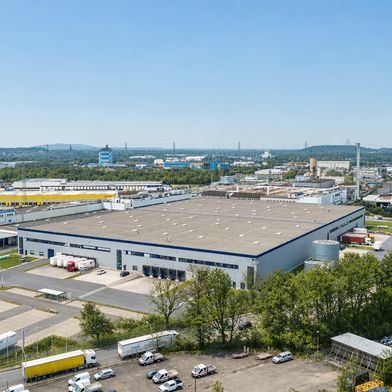 Die Logistikimmobilie Panattoni Park Essen bietet eine Lagerfläche von rund 20.000 qm. (Bild: CBRE)