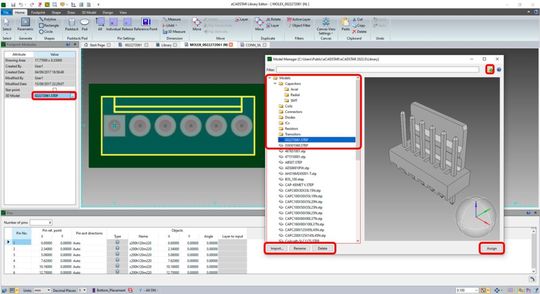 Release 2022: Vereinfachte Bibliotheksverwaltung mit dem neuen 3D-Modellmanager, der ProStep und andere 3D-Formate importieren kann. Release 2022: Vereinfachte Bibliotheksverwaltung mit dem neuen 3D-Modellmanager, der ProStep und andere 3D-Formate importieren kann.