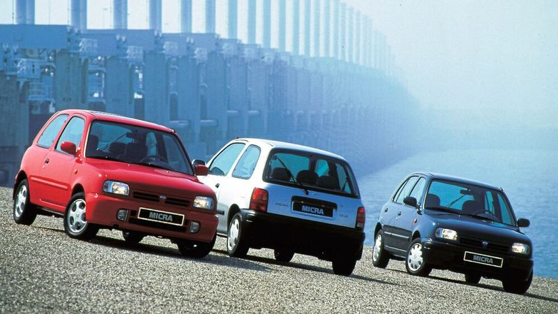 1992 erschien die zweite Generation des Nissan Micra. Er erhielt als erstes japanisches Fahrzeug die Auszeichnung „Auto des Jahres“ (1993). Produziert wurde er für den europäischen Markt im Nissan-Werk im englischen Washington. (Bild: Hersteller)
