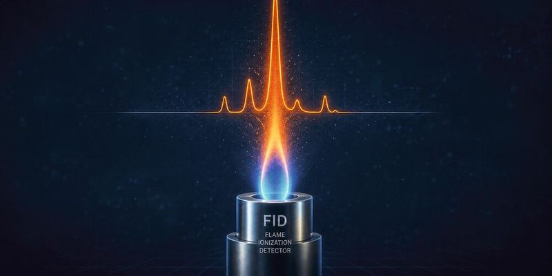 Abb. 1: Der Flammenionisationsdetektor (FID) kann nahezu alle organischen Verbindungen nachweisen und wird häufig für die quantitative Analyse eingesetzt. (Symbolbild)(Bild:  GPT Image Generator / KI-generiert)