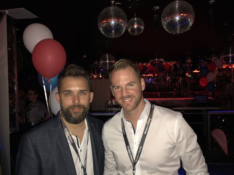 Extra aus Wien angereist sind (l.) Franz Burghardt und Josef Rieß, Littlebit. (Bild: IT-BUSINESS)