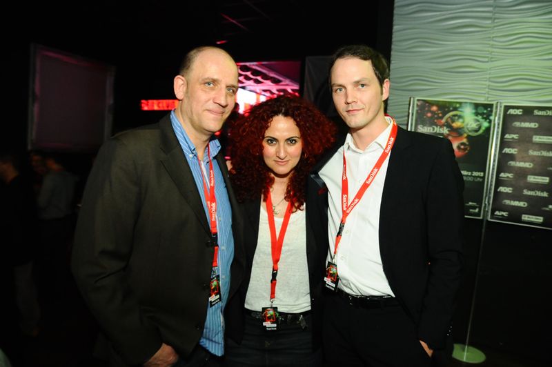 v.l. Jörg Rosenkranz (Devil), Besa Agaj (IT-BUSINESS) und Stefan Dempfle (Buffalo) (IT-BUSINESS)