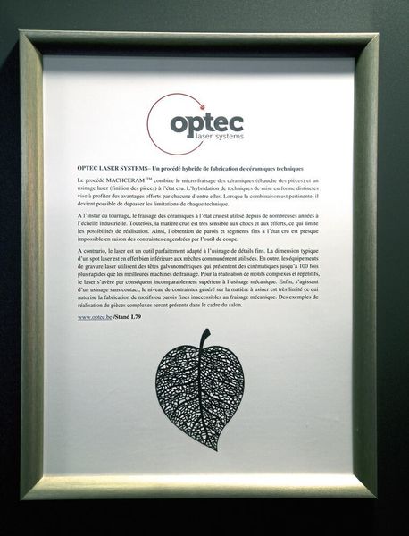 OPTEC, l'un des 6 nominés au grand prix des exposants de l'EPHJ-EPMT-SMT 2018. (JR Gonthier)