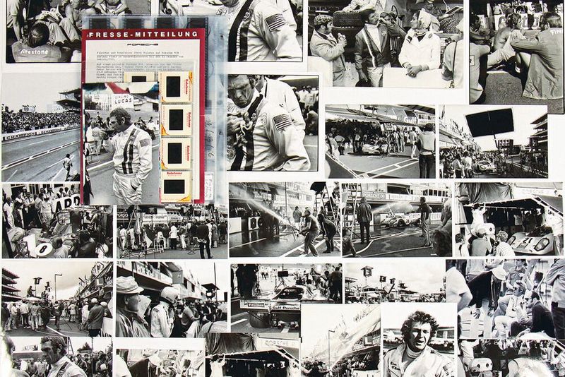 Sie such(t)en ein paar originale Fotos vom Filmdreh zu „Le Mans“ mit Steve McQueen? Kein Problem: Bei der Auktion von Automobilia Ladenburg gab’s genau die zu kaufen!(Bild:  Seidel)