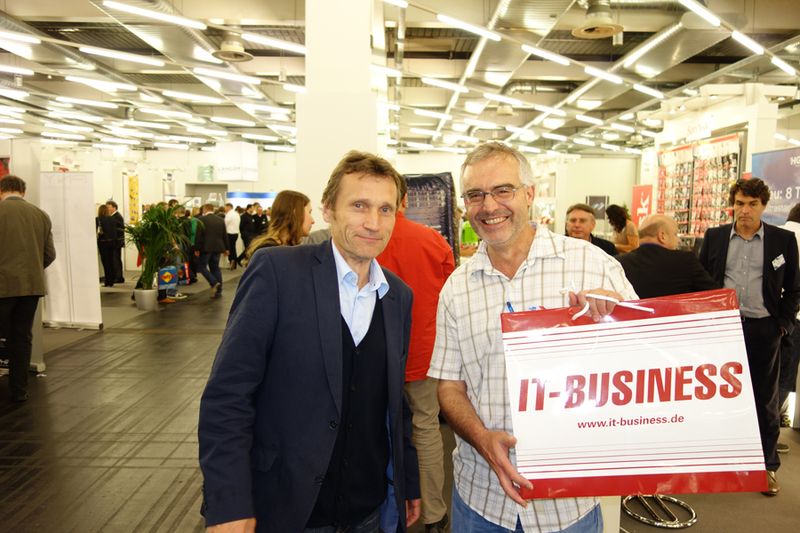 Treue Leser: Georg Hottner (l.) und Stefan Schwarzenberger (Bild: IT-BUSINESS)