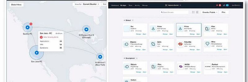 Mit „Nutanix Central“ ist eine zentrale Konsole in der Entwicklung, die die Verwaltung mehrerer Clouds erlauben soll. Mit „Nutanix Central“ ist eine zentrale Konsole in der Entwicklung, die die Verwaltung mehrerer Clouds erlauben soll.
