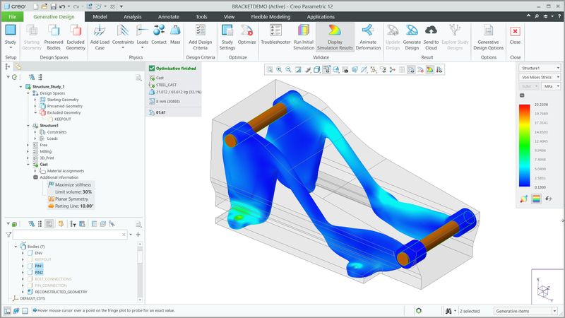 Da Konstrukteure zunehmend mit KI-gestützten Modellierungswerkzeugen und simulationsbasierten Entscheidungsprozessen arbeiten, werden Fertigungsingenieure zu aktiven Entwicklungspartnern und nicht mehr nur zu nachgelagerten Empfängern finaler Modelle. Ihre frühzeitige Mitwirkung stellt sicher, dass Konstruktionen reale Anforderungen aus der Fertigung von Anfang an berücksichtigen, etwa Bearbeitbarkeit bei zerspanenden Verfahren, die Gestaltungsfreiheiten und Einschränkungen der additiven Fertigung sowie die spezifischen Anforderungen bei Verbundwerkstoffen wie Lagenaufbau, Aushärtung und Prüfprozesse.  (Bild: PTC)
