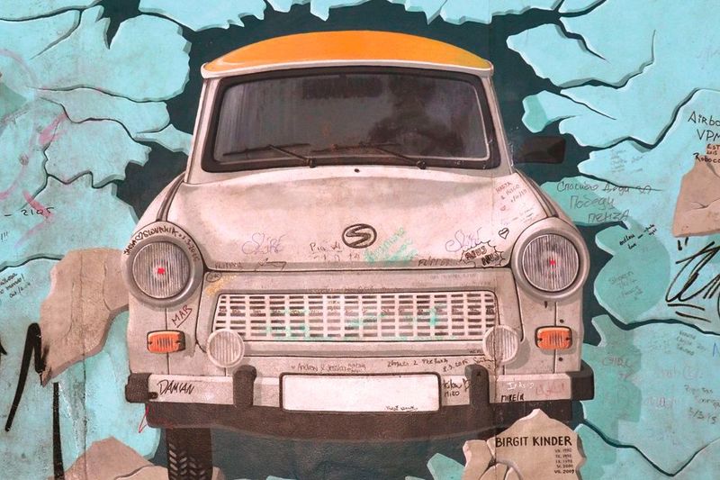 Auch in der Kunst kommt der Trabant immer wieder vor... (Foto: Michel)