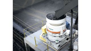 Der robuste Brecher bietet einen sehr hohen Zerkleinerungsgrad. (Bild: Metso)