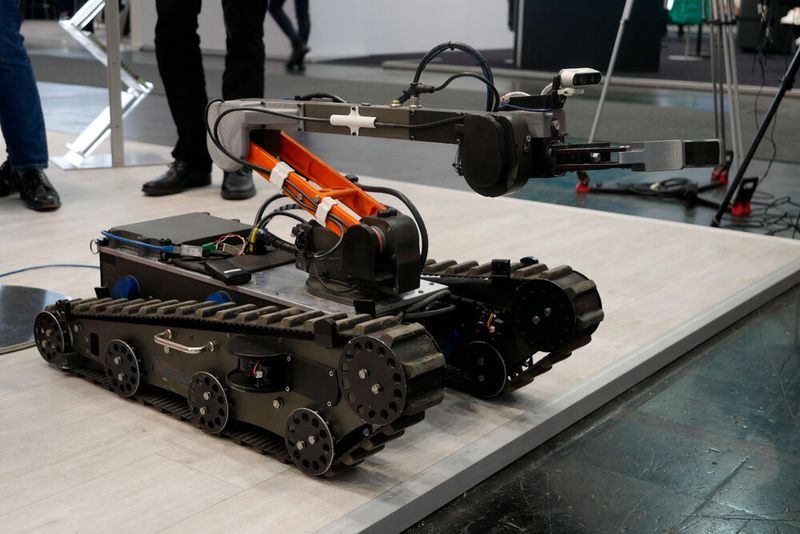 Bisher sind autonome Fahrzeuge vor allem im Straßenverkehr ein Thema. Die TU Kaiserslautern erweitert dieses Themenfeld nun auf den Offroad-Bereich und zeigt ihren ersten Demonstrator auf der Hannover Messe.  (Bild: Sandro Kipar)