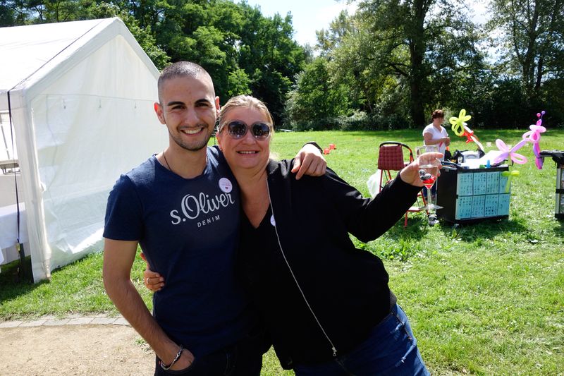 Südländer unter sich: Adem Gürbüz, Littlebit, und Daniela Bemelmans-Leventic, ActionIT. (Bild: IT-BUSINESS)