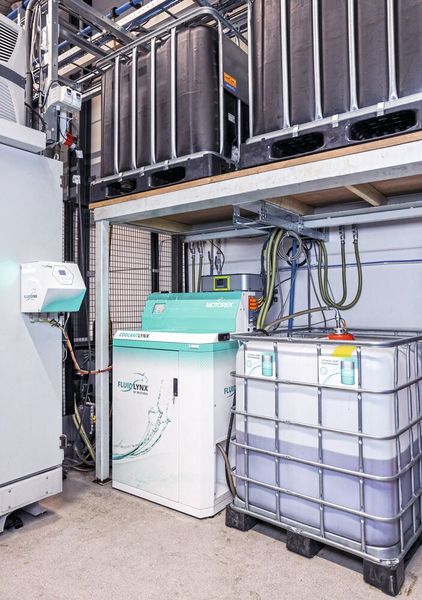 L'équipe Motorex a accompagné l'entreprise néerlandaise Promatrix à mettre en place l'utilisation de FLUIDLYNX sur six machines-outils, puis douze.  (Source : Motorex AG)