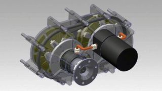 Das neue Getriebe verwendet zwei Scheiben, die über einen starken Riemen betrieben werden. (Bild: Parts Services Holland)