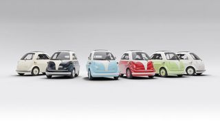 Der Karo sieht aus wie eine Isetta, fährt aber elektrisch. (Bild: Electric Brands)