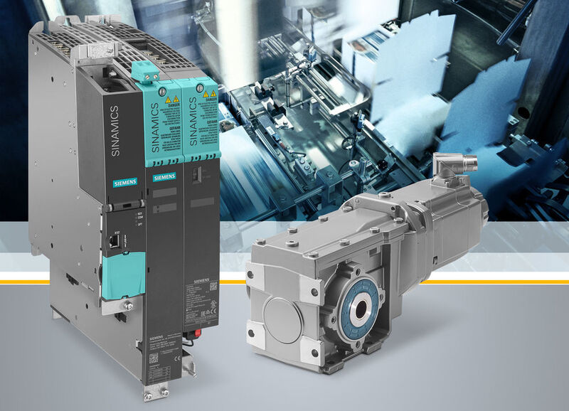 Siemens erweitert sein umfassendes Antriebsportfolio für Servoapplikationen um den Servogetriebemotor Simotics S-1FG1, der passgenau auf das Umrichtersystem Sinamics S120 abgestimmt ist. Die durchgängige Einbindung dieses Antriebssystems in Totally Integrated Automation (TIA) erlaubt eine einfache Projektierung und Inbetriebnahme. (Siemens)