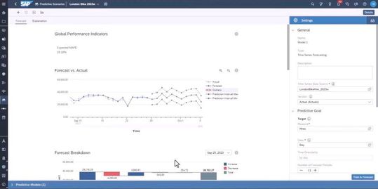 Prädiktive Analyzes in SAP Analytics Cloud.(Image: Joos - SAP)