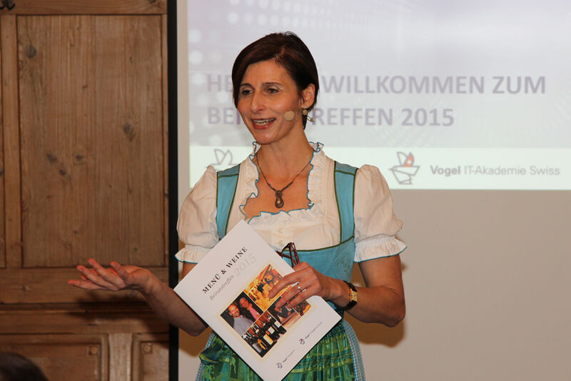 Daniela Schilling stellte die Veranstaltungen in 2015 vor…. (Vogel IT-Medien)