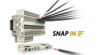 Klippon Connect-Reihenklemmen mit Snap In-Technologie (Bild: Weidmüller )