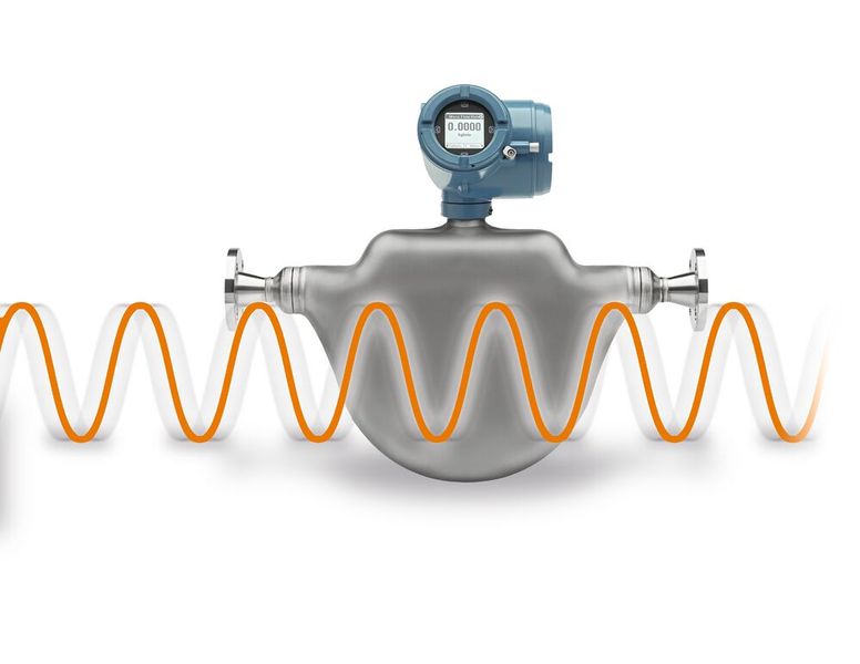 Messen mit der Schwingung: Die Coriolis-Durchflussmessung lässt sich jetzt auch zur Nachrüstung von 2-Leiter-Systemen nutzen. (Bild: Emerson)
