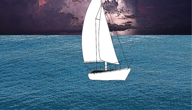 Boote, vor allem solche mit Masten, sind auf der ebenen Wasserfläche exponierte Punkte, entsprechend hoch ist die Gefahr eines Blitzschlags. Bleiben Sie während des Gewitters nicht auf dem Deck stehen. (Bild: VDE)