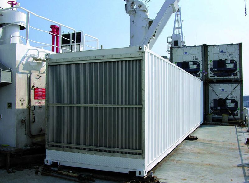 Bild 3: Container mit installierter Anlage zur Stickstoffgewinnung. (Archiv: Vogel Business Media)