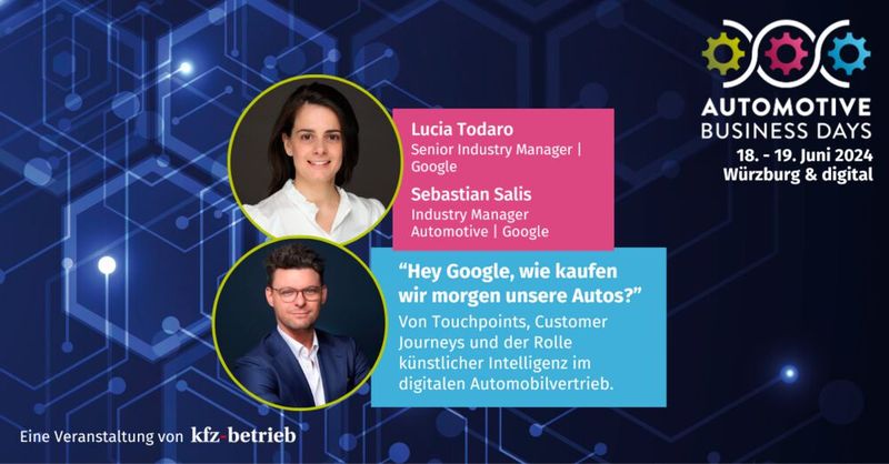 Mehr zu den einzelnen Vorträgen erfahren Sie unter www.automotive-business-days.de/programm. (Bild: VCG/Referenten)