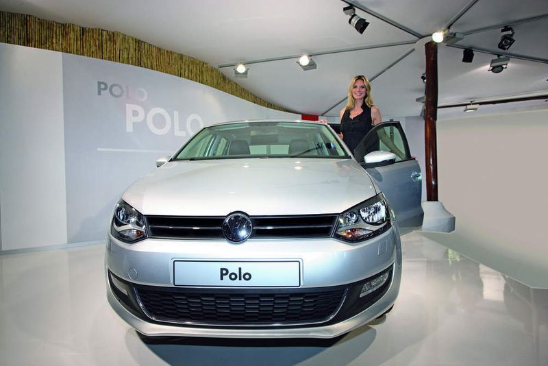 Schönheitskonkurrenz: Heidi Klum und der neue Polo (Archiv: Vogel Business Media)