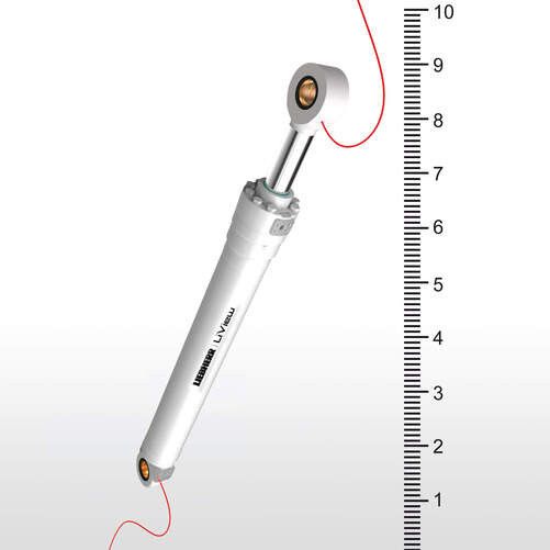 Das neue Wegmesssystem LiView für Hydraulikzylinder ermöglicht Messungen mit einer Genauigkeit von +/- 1 mm. (Bild: Liebherr)