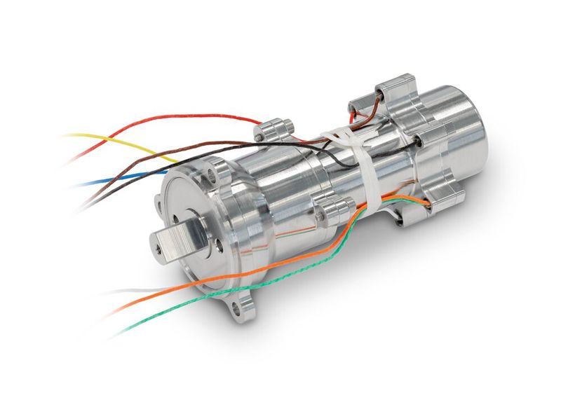Für den Nasa-Rover Perseverance wurden erstmals bürstenlose DC-Motoren verwendet, darunter der EC 20 flat mit dem Planetengetriebe GP 22 UP. (Bild: Maxon)