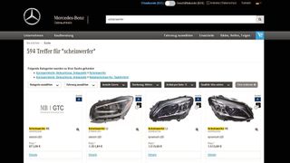 Im Gebrauchtteile-Center von Mercedes-Benz ist eine Vielzahl an LED-Scheinwerfern zu finden. (Bild: Mercedes-Benz)