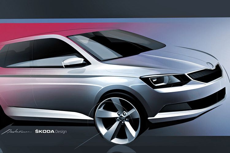 Der Fabia greift dabei als erstes neues Modell die Formensprache der vielbeachteten Designstudie „Skoda Vision C“ vom Genfer Automobilsalon im Frühjahr auf. (Foto: Skoda)