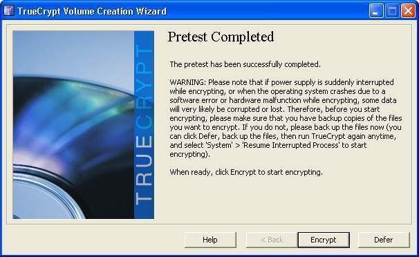 Die Verschlüsselung der Systempartition erfolgt erst, wenn eine Start-CD gebrannt und ein Pretest erfolgreich absolviert wurde. (Archiv: Vogel Business Media)