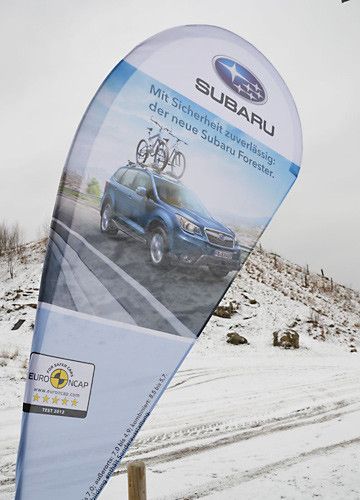 ... der Subaru hinterließ auf der Fahrpräsentation einen sehr guten Eindruck. (Foto: Michel)
