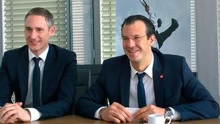 Fujitsus Channel-Chef Louis Dreher und Dr. Rolf Werner, Head of Central Europe bei Fujitsu. (Bild: Vogel IT)