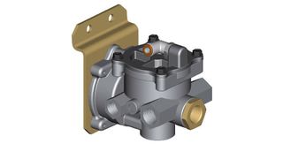 Das Liftachsensteuerungsmodul kann entweder pneumatisch oder elektrisch durch die Verwendung eines Dreiwege-Magnetventils betrieben werden. (Bild: Norgren)