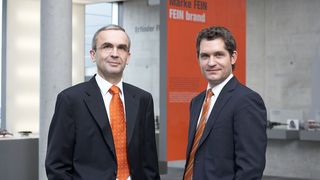 Zufrieden mit der Geschäftsentwicklung in 2010 sind die Fein-Geschäftsführer Richard E. Geitner (CEO) und Klaus Wartlik.  (Bild: Fein)
