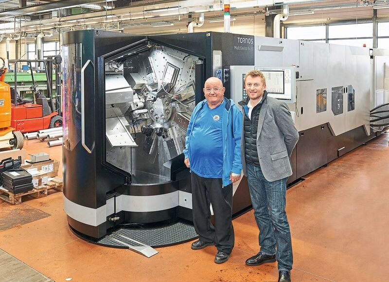 «Der Erfolg unseres Unternehmens basiert auch auf dem Know-how von Tornos und seiner raffinierten Maschinen und deshalb freuen wir uns bereits jetzt auf die beiden neuen Maschinen, die unseren Multiswiss-8x26-Maschinenpark vervollständigen werden», Yannick Bontaz, Neffe von Yves Bontaz. (Tornos)