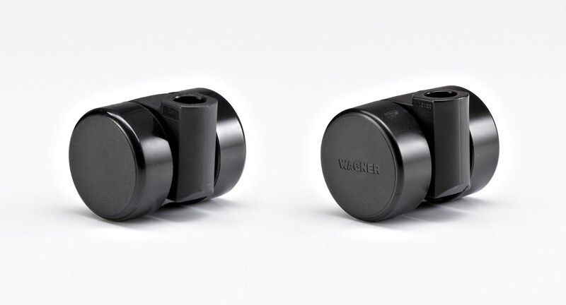 2. Preis - Möbel-Rolle „movetto 8“  |  Links Original: Gross + Froelich GmbH & Co. KG, Weil der Stadt, Deutschland  |  Rechts Plagiat: Wagner System GmbH, Lahr, Deutschland (Quelle: Aktion Plagiarius e.V.)