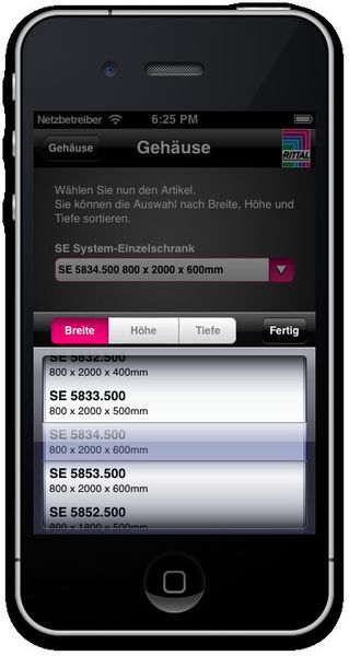 Mit der Rittal-App lässt sich der Klimatisierungsbedarf für Gehäuse berechnen. (Rittal)