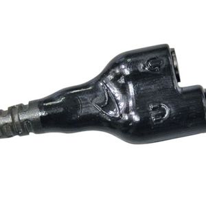 Radio harness for the McLaren MCL32 race car, produced on a polyjet-based Stratasys J750 3D printer using a rubber-like material.