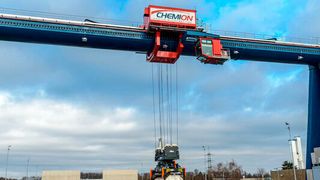 Auf rund 15.000 Quadratmetern entstand im Nordwestteil des Chempark Dormagen Platz für rund 1000 Fracht- und Tankcontainer. (Chemion)