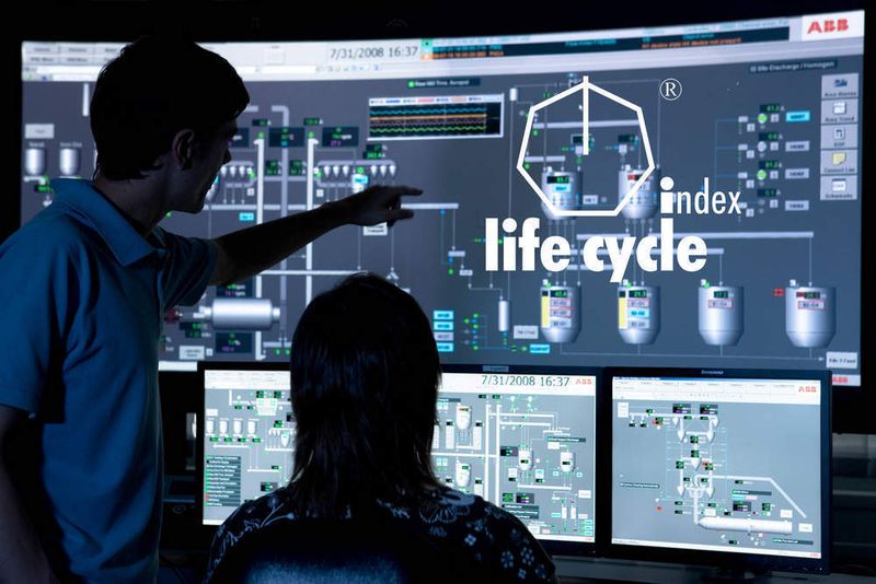 Mithilfe des Life Cycle Index kann der Kunde über den gesamten Lebenszyklus seiner Anlagen-Automatisierung einen Produktivitätsstatus ablesen und Schritte zur Verbesserung der Leistungsfähigkeit seiner Produktionsanlage ableiten.  (Bild: ABB)
