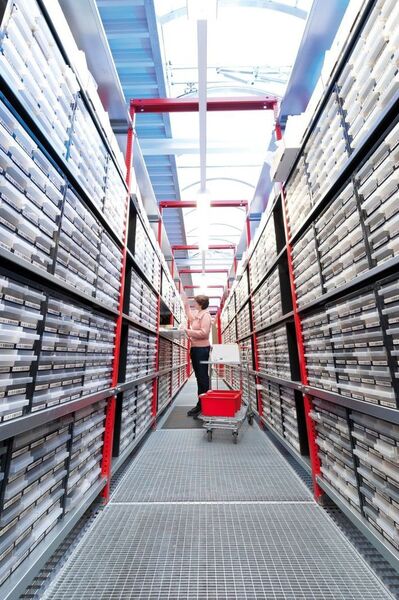 100 000 Produkte hält Distrelec alleine in seinem Bremer Lager vorrätig. Insgesamt sind über 900 000 Artikel lieferbar. (Distrelec)