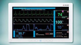 Der Medical Panel-PC verfügt über eine patentierte Gehäusehygiene. (Adlink)