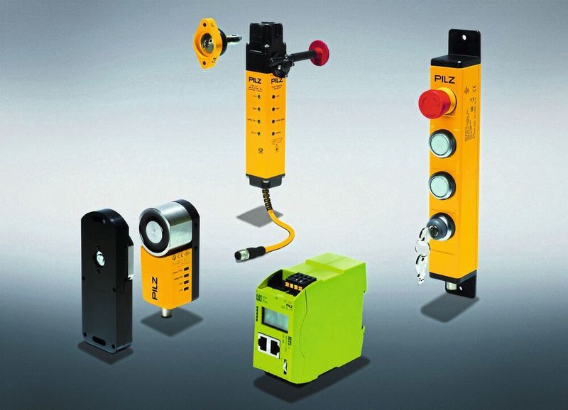 Das Schutztürsystem PSENmlock bietet eine Variante für Reihenschaltung. Kombiniert mit der Pilz Diagnoselösung Safety Device Diagnostics (SDD) können Türen per Einkabellösung verbunden und einzeln angesteuert werden.  (Pilz)