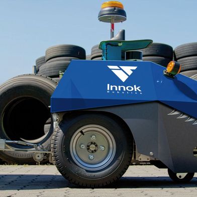 Transport und Logistik bleiben mit 117.500 verkauften Einheiten auch im Jahr 2025 der führende Anwendungsbereich für Service-Robotik.  (Bild: Innok Robotics)