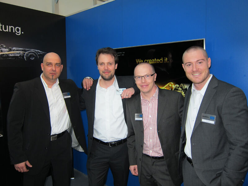 Western-Digital-Team (v. l.): Kai Frieben, Barber Brinkmann, Alex Kaufinger und Max Muth (Bild: IT-BUSINESS)