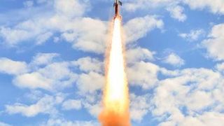 Start der Forschungsrakete TEXUS-55 am 31. Mai 2018 in Esrange bei Kiruna in Nordschweden.  (Deutsches Zentrum für Luft- und Raumfahrt e.V.)