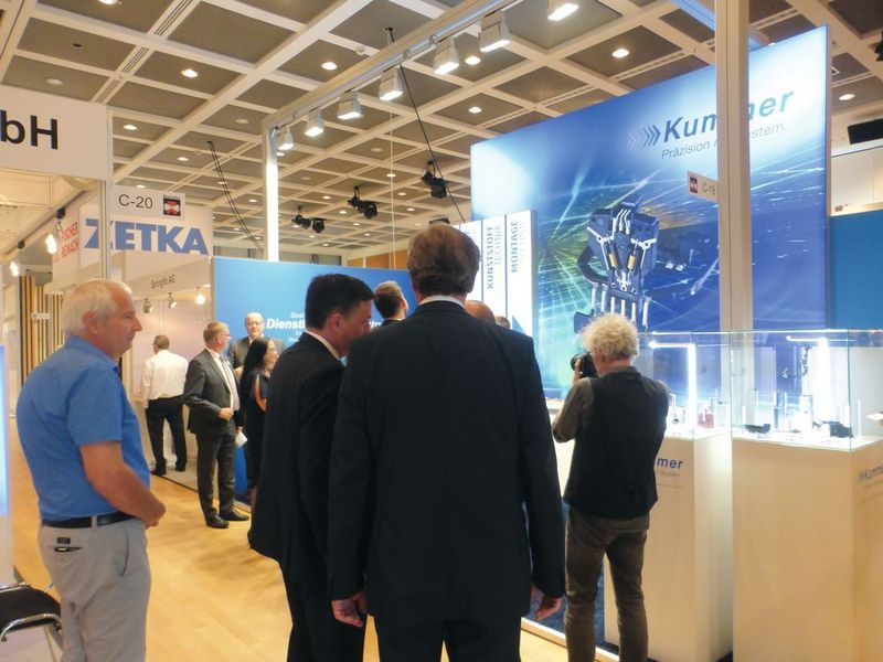 Imperssionen vom Messerundgang der Stanztec 2018 in Pforzheim. (Vogel/Finus)